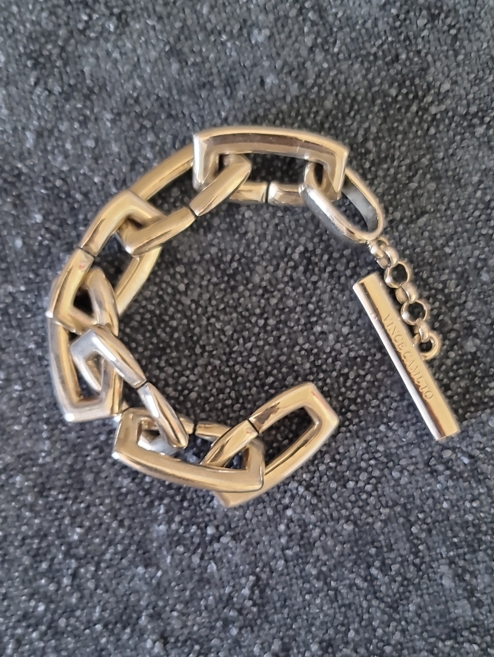 Silver Chrome Chunky Chained Bracelet